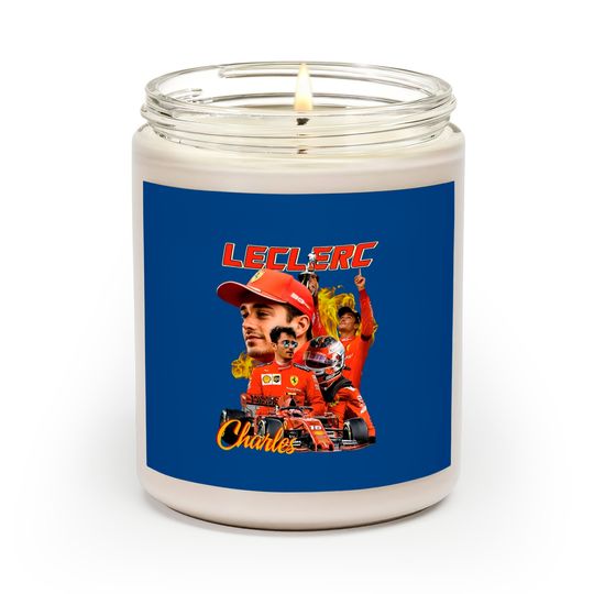 Discover 90s Vintage Charles Leclerc Scuderia Ferrari F1 Scented Candles, Formula 1 2022 Charles Leclerc Scented Candle