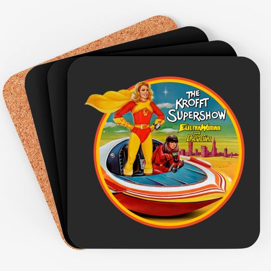 Discover ElectraWoman and DynaGirl - Electra Woman Dyna Girl - Coasters