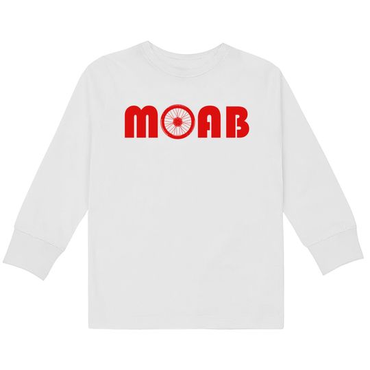 Discover Moab (Bike Wheel) - Mountain Bike -  Kids Long Sleeve T-Shirts