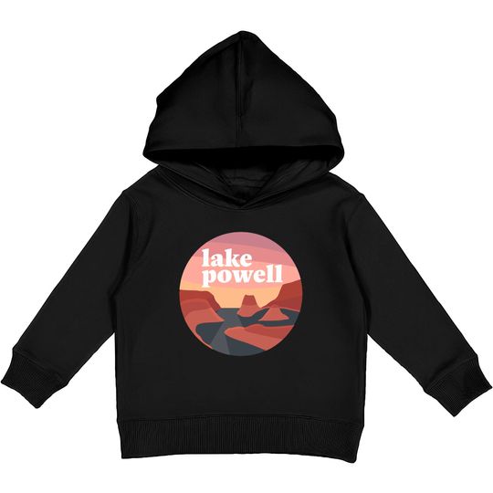 Discover Lake Powell - National Parks - Kids Pullover Hoodies