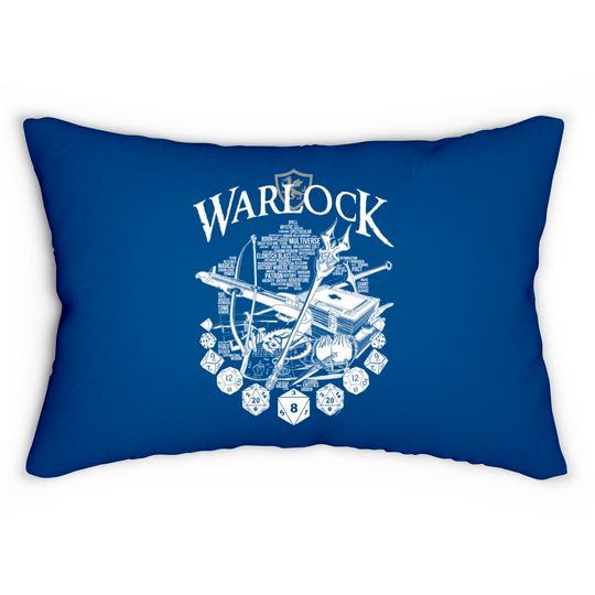 Discover RPG Class Series: Warlock - White Version - Warlock - Lumbar Pillows