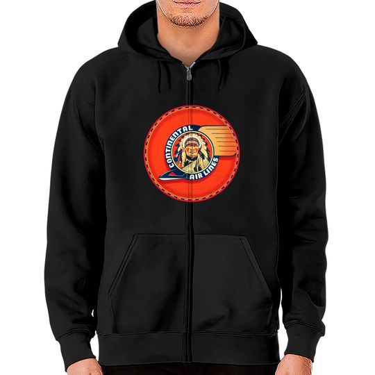 Discover Continental Airlines - Continental Airlines - Zip Hoodies