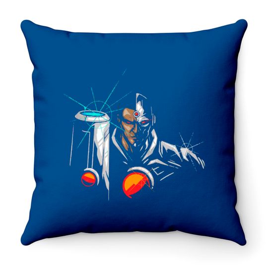 Discover Silver Fists - Mecha - Throw Pillows