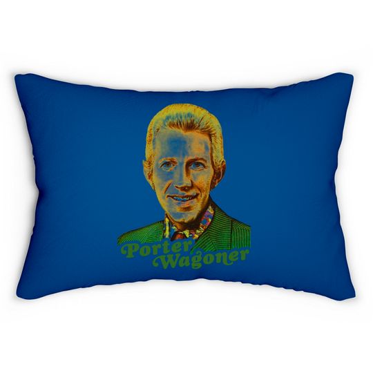Discover Porter Wagoner // Retro Country Singer Fan Tribute - Classic Country Music - Lumbar Pillows