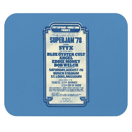 Discover SuperJam '78 - Rock Concert - Mouse Pads