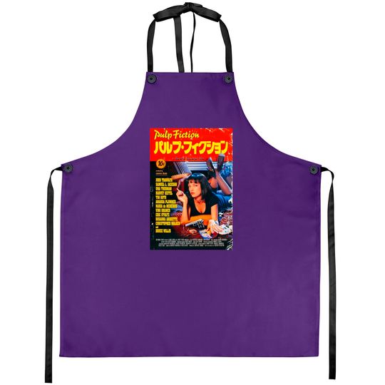 Discover Pulp Fiction Japanese Logo Poster Aprons