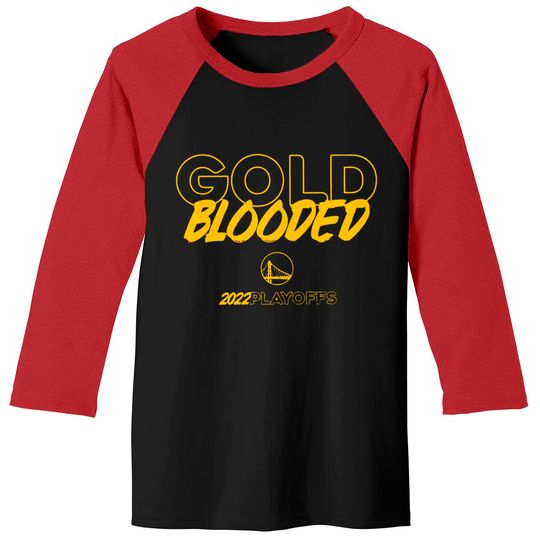 Discover Warriors Gold Blooded Baseball Tees, Gold Blooded Baseball Tees