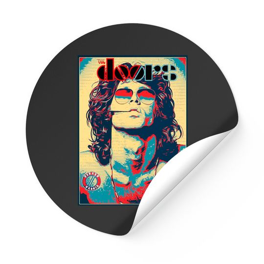 Discover The Doors Jim Morrison American Poet  Rock Music Stickers