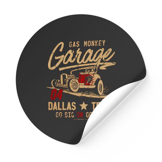 Discover Gas Monkey Garage Vintage Hot Rod Sticker Stickers