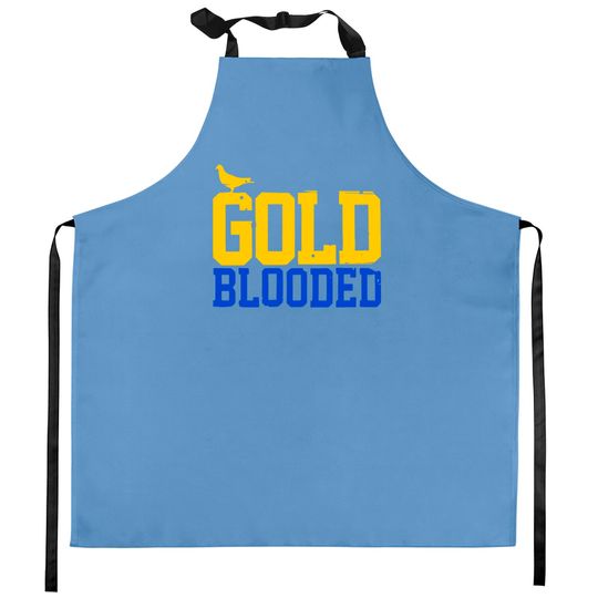 Discover Warriors Gold Blooded 2022 Kitchen Apron, Gold Blooded unisex Kitchen Aprons