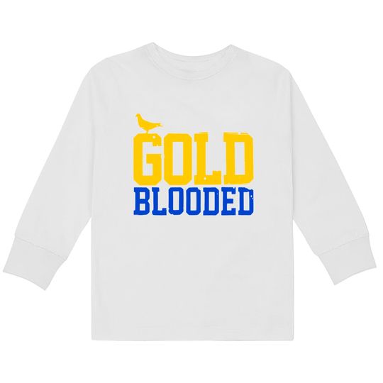 Discover Warriors Gold Blooded 2022 Shirt, Gold Blooded unisex  Kids Long Sleeve T-Shirts