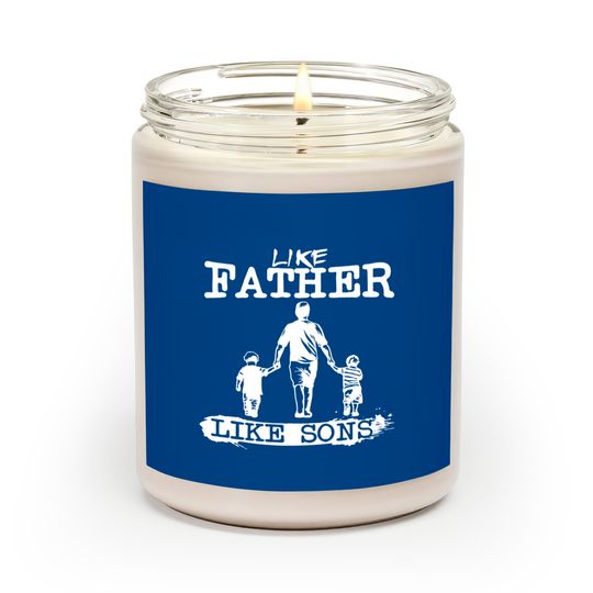 Discover Like Father Like Sons Boy Dad Daddys Boy Gift Father's Day Men's Graphic Scented Candles