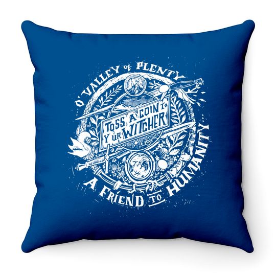 Discover The Witcher Throw Pillow | Toss a coin to your witcher Throw Pillows