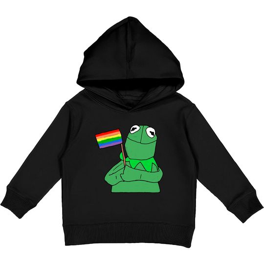 Discover Gay Pride Kermit - Kermit - Kids Pullover Hoodies