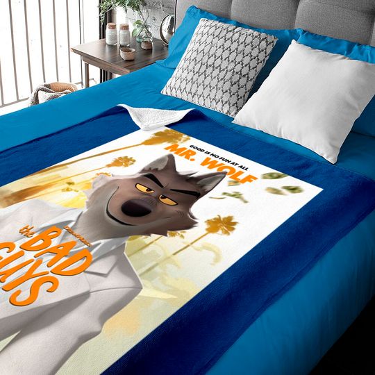 Discover The Bad Guys Movie 2022, Mr Wolf  Classic Baby Blankets