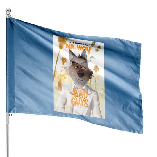 Discover The Bad Guys Movie 2022, Mr Wolf  Classic House Flags