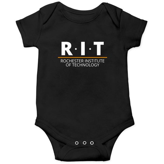Discover R.I.T | Rochester Institute of Technology (Dot, White, Orange Bar) - Rit - Onesies
