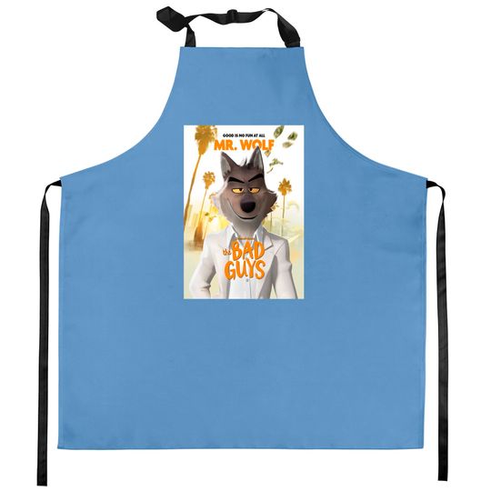 Discover The Bad Guys Movie 2022, Mr Wolf  Classic Kitchen Aprons