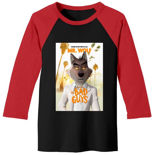 Discover The Bad Guys Movie 2022, Mr Wolf  Classic Baseball Tees