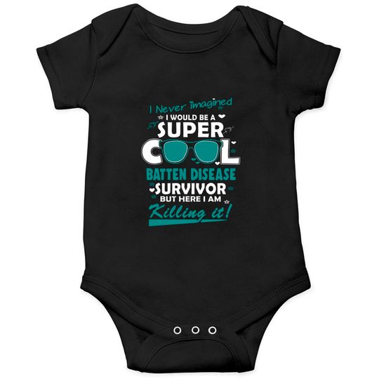 Discover Batten Disease Awareness Super Cool Survivor - In This Family No One Fights Alone - Batten Disease Awareness - Onesies