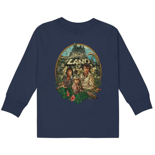 Discover Land of the Lost 1974 - 70s Tv -  Kids Long Sleeve T-Shirts