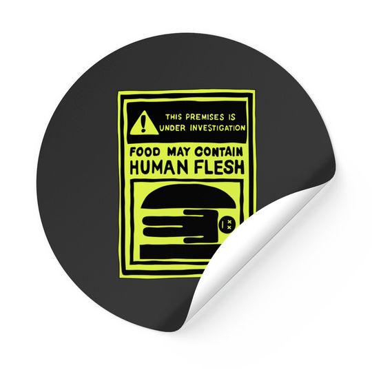 Discover May Contain Human Flesh - Bobsburgers - Stickers