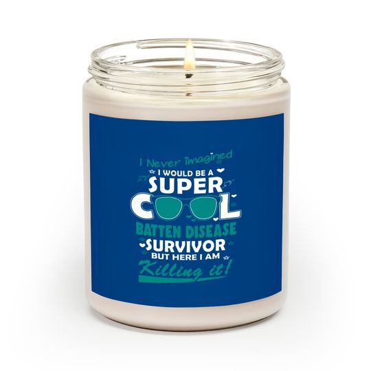 Discover Batten Disease Awareness Super Cool Survivor - In This Family No One Fights Alone - Batten Disease Awareness - Scented Candles
