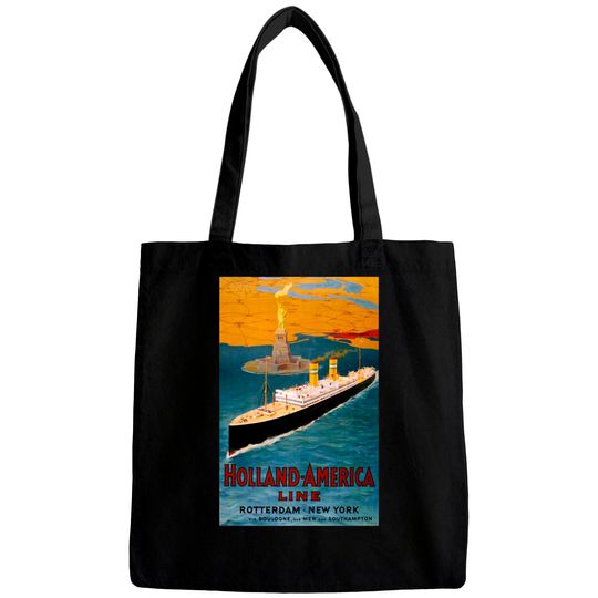 Discover Vintage Travel Poster USA Holland America Line - Holland - Bags