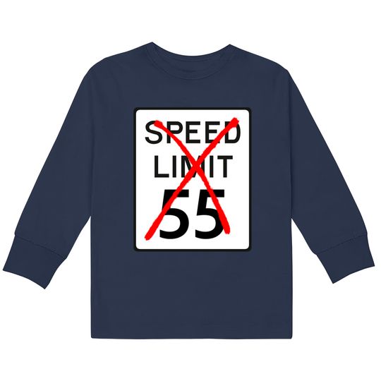 Discover Speed Limit 55 - The Cannonball Run -  Kids Long Sleeve T-Shirts