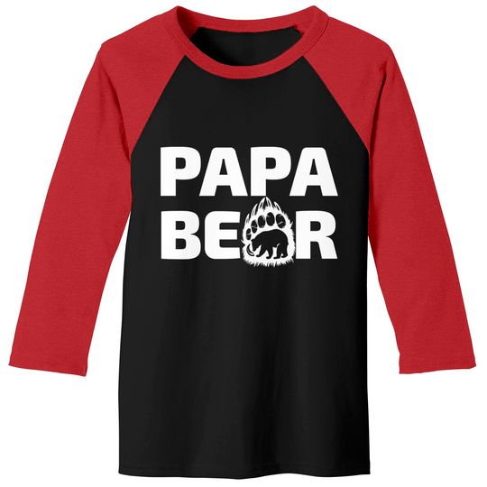 Discover papa bear - Papa Bear Father Day Gift Idea - Baseball Tees
