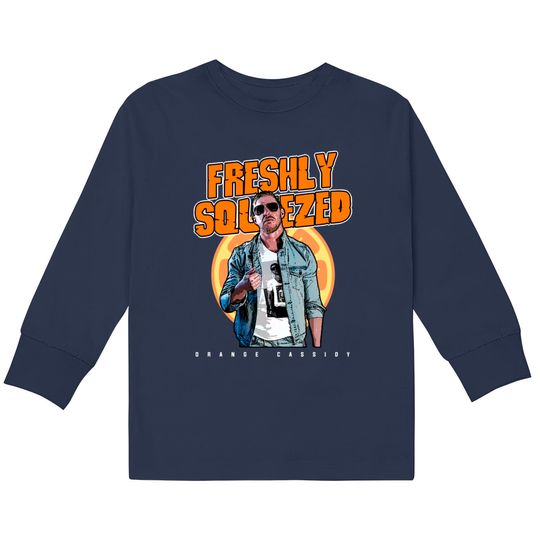 Discover Pulpy Fresh OC - Orange Cassidy -  Kids Long Sleeve T-Shirts
