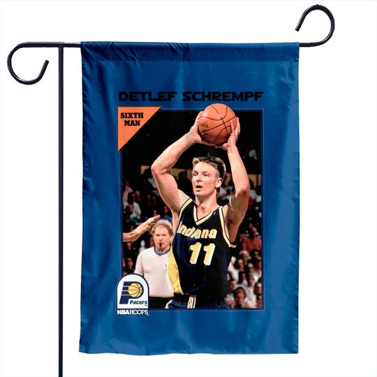 Discover Detlef Sixth Man Schrempf - Basketball - Garden Flags