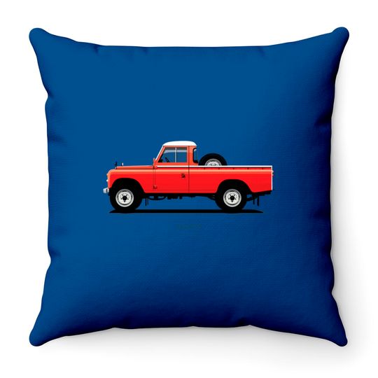 Discover Series 3 PickUp 109 Red - Land Rover - Throw Pillows