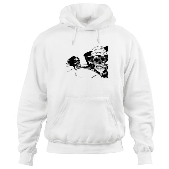 Discover Hoodies Fear Loathing Las Vegas Skull Skeleton Bat Country Dr. Gonzo Hunter S Thompson Cult Movie Psychedelic Trippy LSD Acid