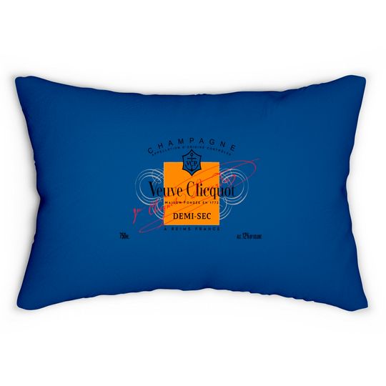 Discover Champagne Veuve Rose Pullover Lumbar Pillows, Champagne Tennis Club Lumbar Pillow, Orange Champagne Ros Label, Vintage Style Tennis Lumbar Pillow