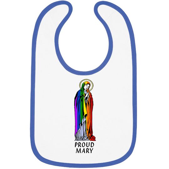 Discover Mother Mary Bib, Mother Mary Gift, Christian Bib, Christian Gift, Proud Mary Rainbow Flag Lgbt Gay Pride Support Lgbtq Parade Bibs