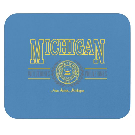 Discover Vintage 90s The University of Michigan Crewneck Mouse Pads
