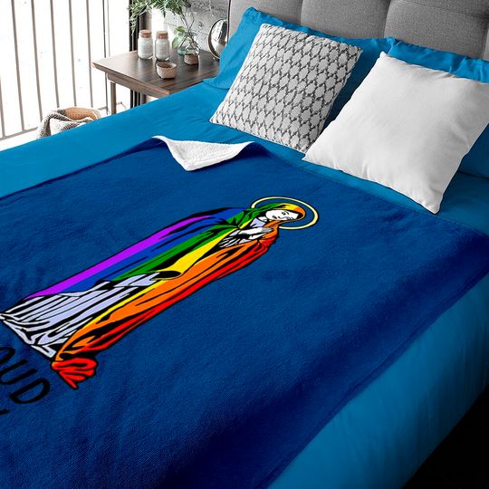 Discover Mother Mary Baby Blanket, Mother Mary Gift, Christian Baby Blanket, Christian Gift, Proud Mary Rainbow Flag Lgbt Gay Pride Support Lgbtq Parade Baby Blankets