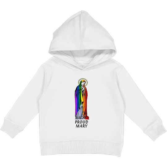 Discover Mother Mary Shirt, Mother Mary Gift, Christian Shirt, Christian Gift, Proud Mary Rainbow Flag Lgbt Gay Pride Support Lgbtq Parade Kids Pullover Hoodies