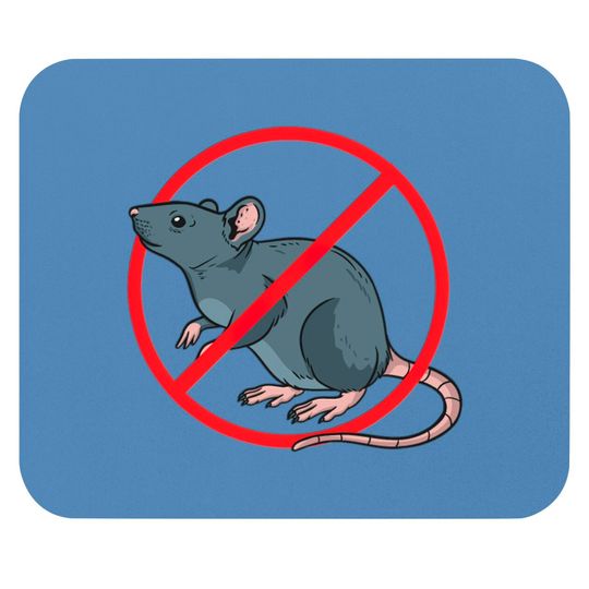 Discover Pest Control Exterminator No Rat Sign Mouse Pads