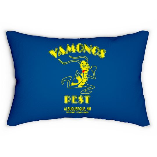 Discover Vamonos Pest Control Logo Lumbar Pillows