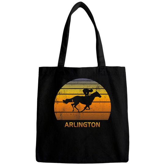 Discover Retro Arlington Illinois Horse Racing Park shirt Bags