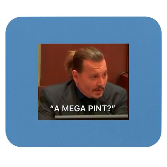 Discover A Mega Pint Johnny Depp Mouse Pads,Justice For Johnny Depp Mouse Pad