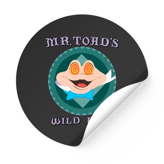 Discover mr toad Sticker Stickers