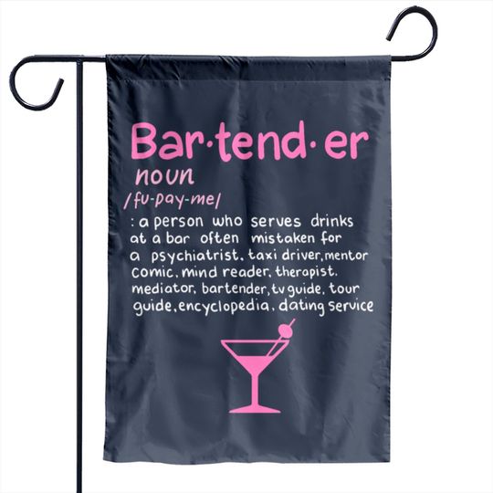 Discover Bartender Noun Definition Garden Flag Funny Cocktail B Garden Flags