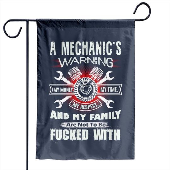Discover Mechanic's Warning Garden Flags