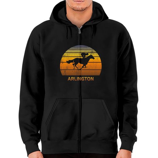Discover Retro Arlington Illinois Horse Racing Park shirt Zip Hoodies