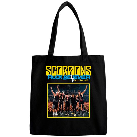 Discover Scorpions Rock Believer World Tour 2022 Shirt, Scorpions Shirt, Concert Tour 2022 Bags, Scorpions Band Bags