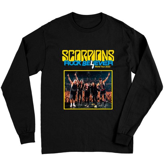 Discover Scorpions Rock Believer World Tour 2022 Shirt, Scorpions Shirt, Concert Tour 2022 Long Sleeves, Scorpions Band Long Sleeves
