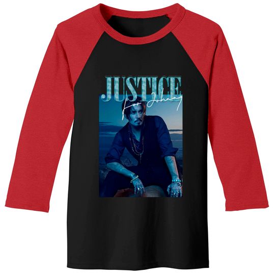 Discover Justice For Johnny Shirt, Johnny Depp Baseball Tees, Johnny Tee, Social Justice Shirt